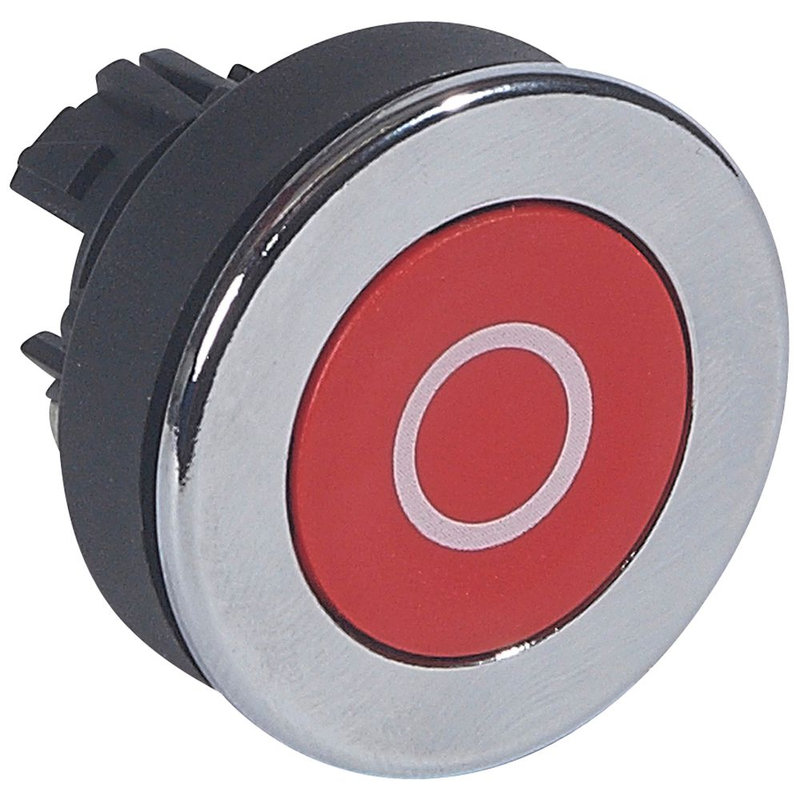 Legrand 023818 - Tête super affleurante impulsion non lum IP66 Osmoz composable rouge marquage O