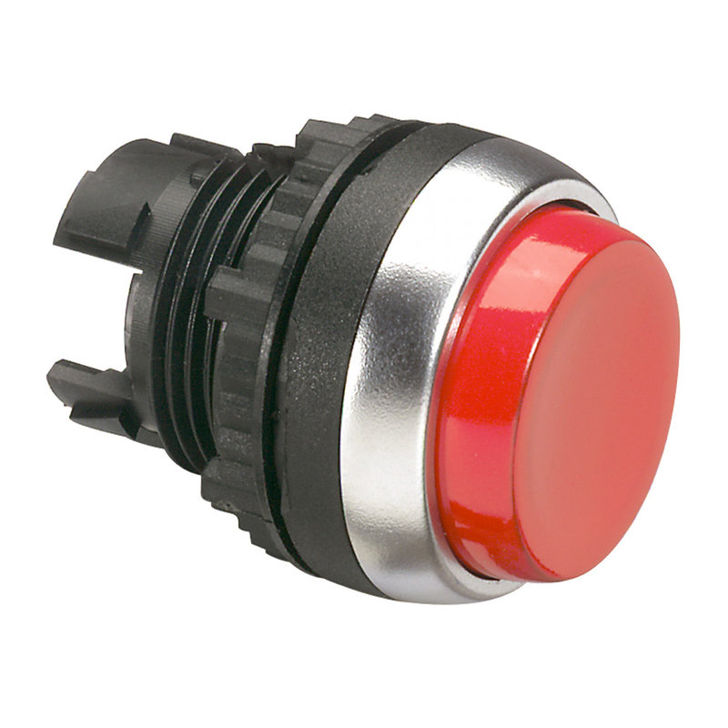 Legrand 023821 - Tête à impulsion non lumineuse dépassante IP69 Ø22 Osmoz composable - rouge