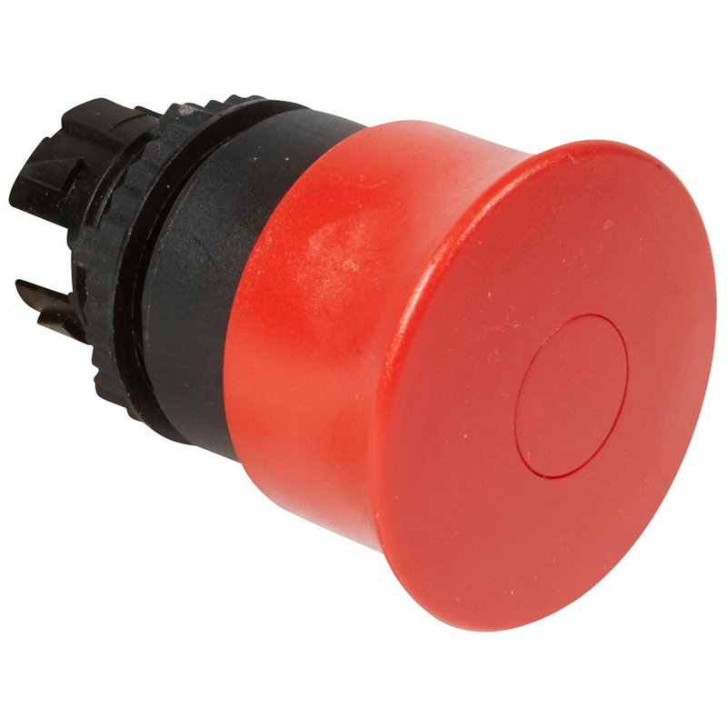 Legrand 023872 - Coup de poing Ø40 pousser-tirer coupure d'urgence IP69 Osmoz composable - rouge