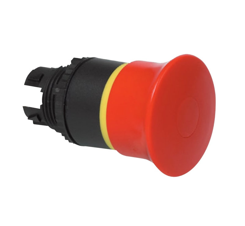 Legrand 023874 - Coup de poing Ø40 pousser-tirer arrêt d'urgence IP69 Osmoz composable - rouge