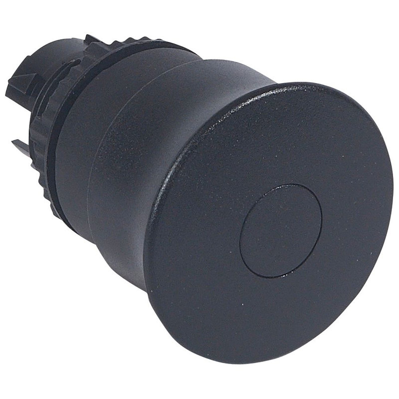Legrand 023876 - Coup de poing Ø40 pousser-tirer coupure d'urgence IP69 Osmoz composable - noir