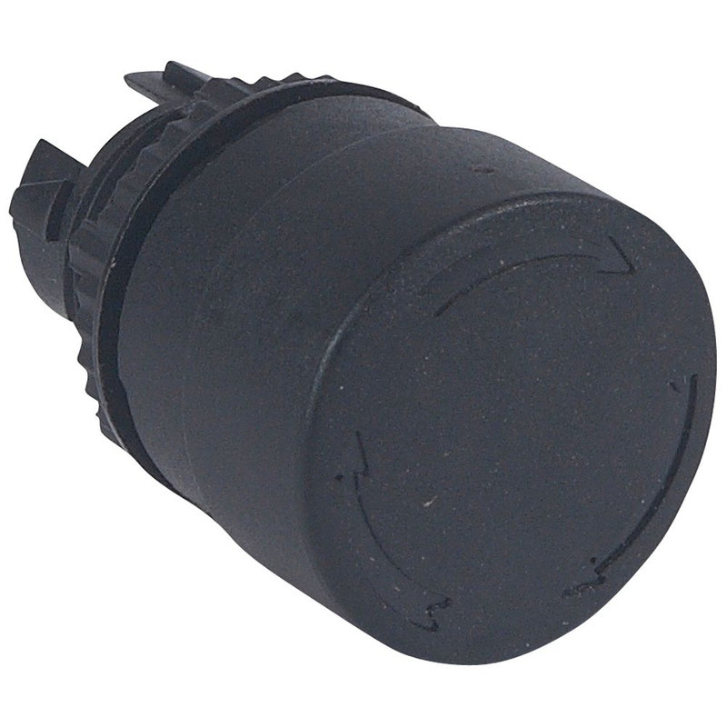 Legrand 023881 - Coup de poing Ø32 pousser-tourner coupure d'urgence IP69 Osmoz composable - noir