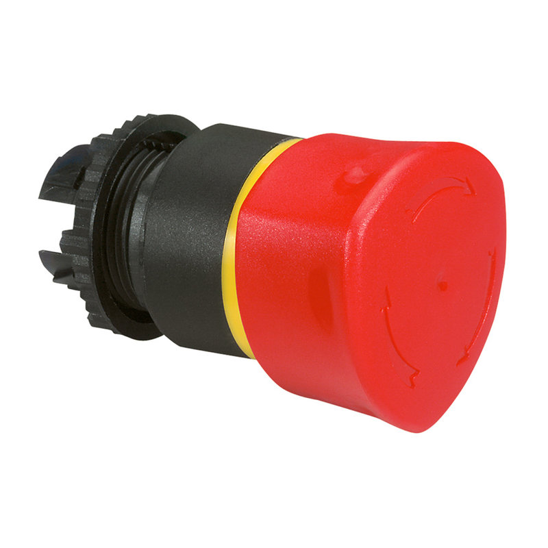 Legrand 023885 - Coup de poing Ø40 pousser-tourner arrêt d'urgence IP69 Osmoz composable - rouge