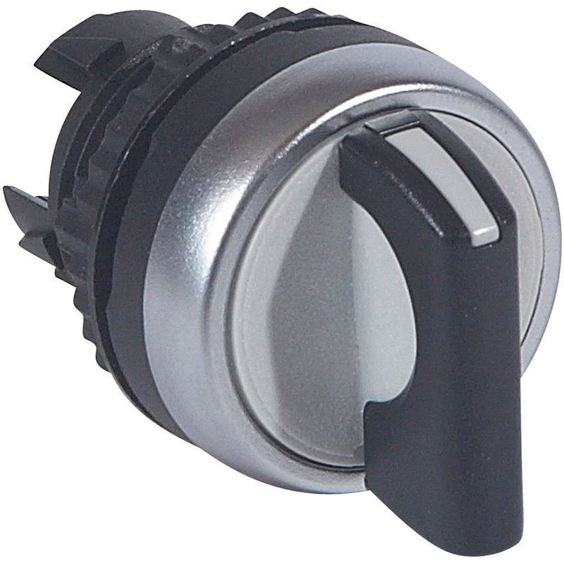Legrand 023903 - Bouton tournant non lumineux manette noire IP66 Osmoz composable - 2 positions