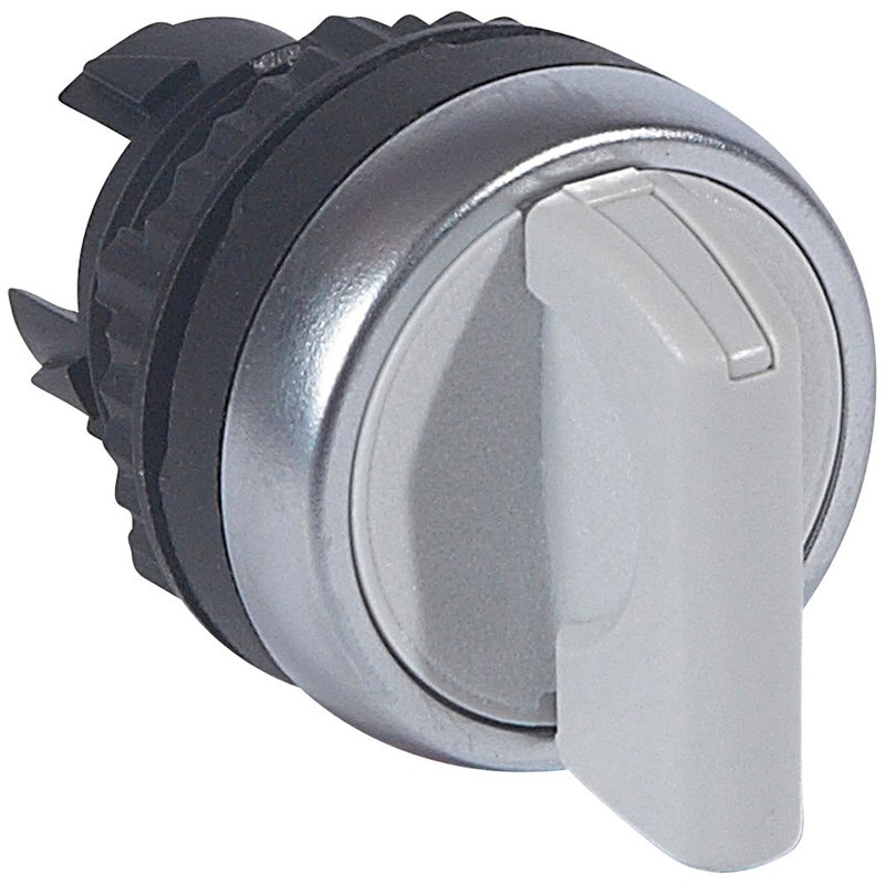 Legrand 023904 - Bouton tournant non lumineux manette grise IP66 Osmoz composable - 2 positions