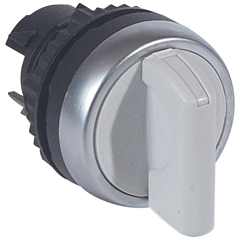 Legrand 023908 - Osmoz compo - bouton tournant non lum - manette - 2 posit. fixes (0 à 12h) gris