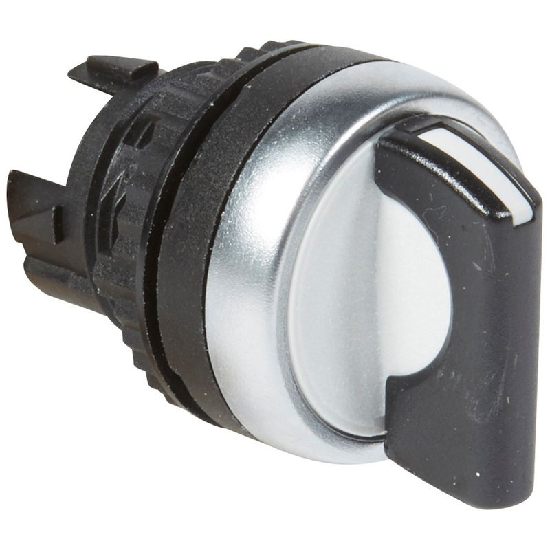 Legrand 023915 - Bouton non lum à manette noire IP69 Osmoz composable - 2 positions fixes 90°