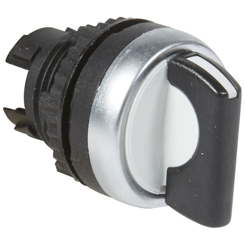 Legrand 023923 - Bouton non lum à manette noire IP69 Osmoz composable - 3 positions fixes 45°