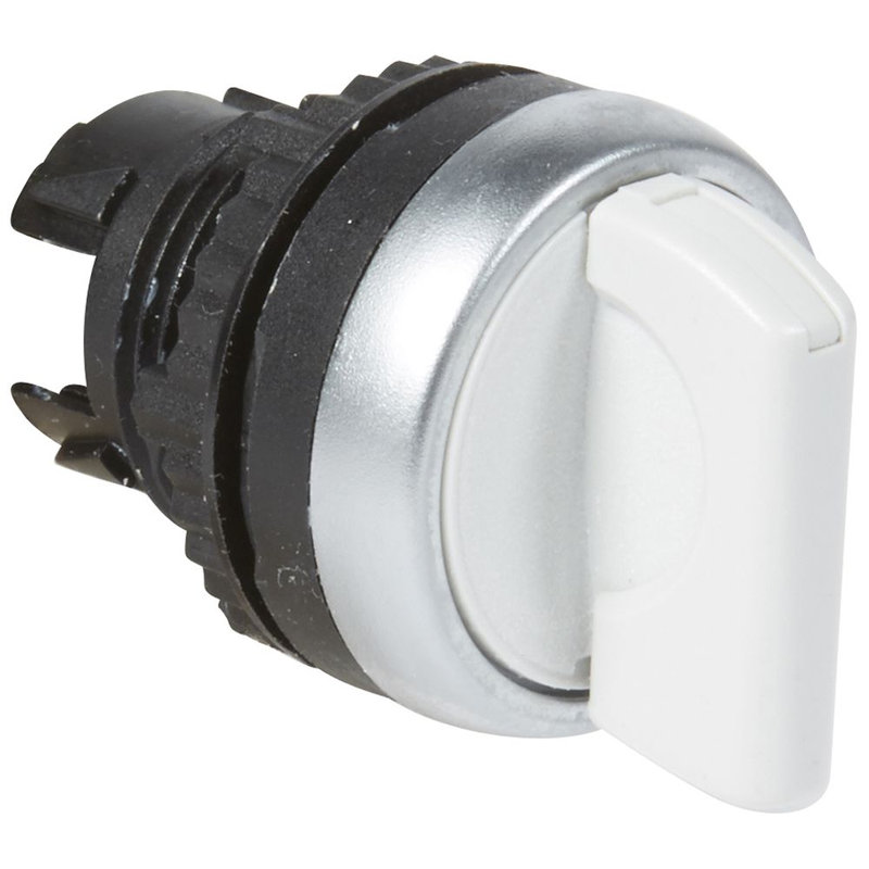 Legrand 023924 - Bouton tournant non lum à manette grise IP69 Osmoz compo 3 positions fixes 45°