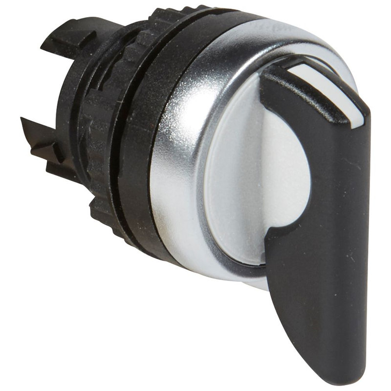 Legrand 023930 - Bouton tournant non lumineux à levier IP69 Osmoz composable 2positions fixes 45°