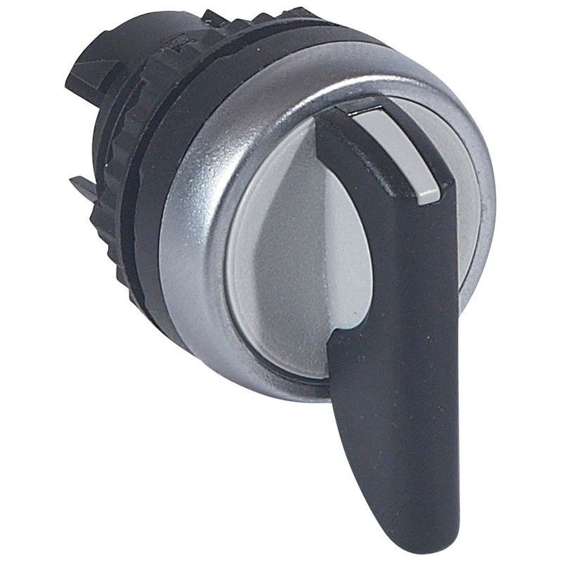 Legrand 023940 - Bouton tournant non lumineux à levier IP69 Osmoz composable 3positions fixes 45°