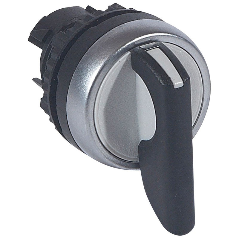 Legrand 023942 - Osmoz compo - bouton tournant non lum - levier - 3 posit. droite - 45°