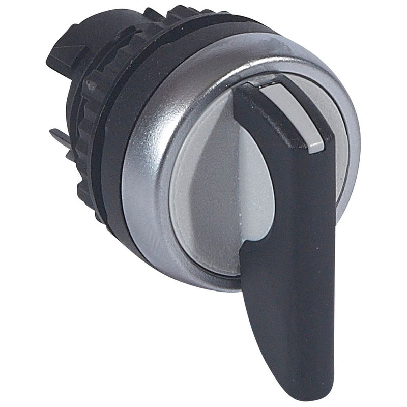 Legrand 023943 - Osmoz compo - bouton tournant non lum - levier - 3 posit. d et g - 45°