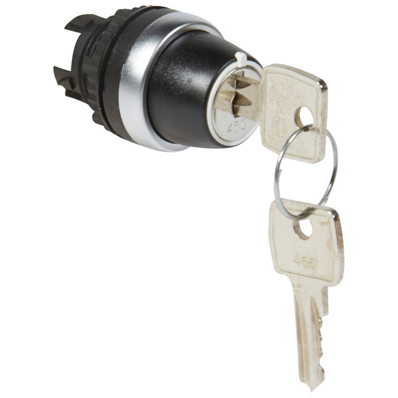 Legrand 023950 - Bouton tournant non lum clé n°455 IP69 Osmoz composable - 2 positions 45°