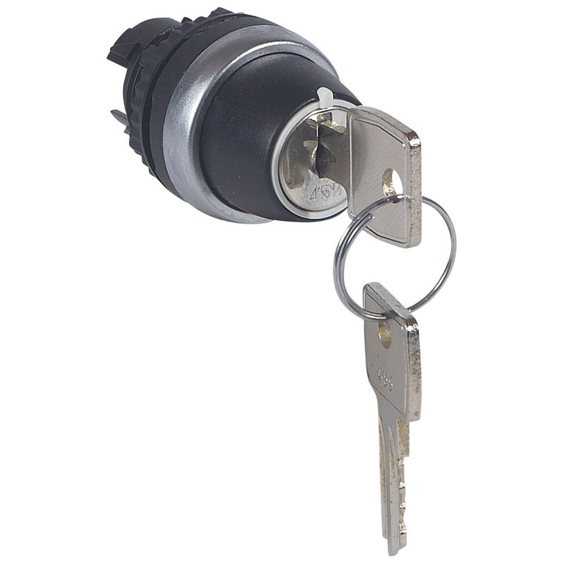 Legrand 023964 - Bouton tournant non lum clé n°455 IP69 Osmoz composable - 3 positions fixes 90°