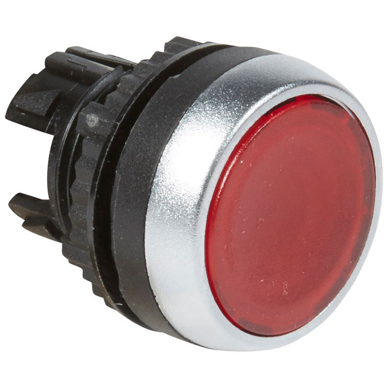 Legrand 024021 - Tête affleurante pousser-pousser lumineuse IP69 Osmoz composable - rouge