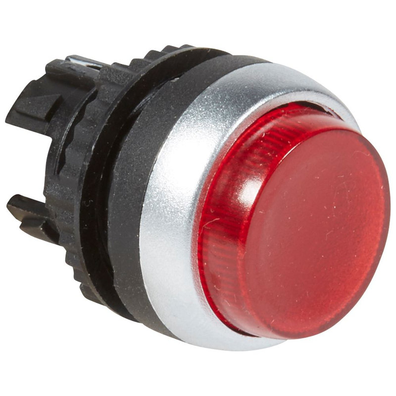 Legrand 024026 - Tête dépassante pousser-pousser lumineuse IP69 Osmoz composable - rouge