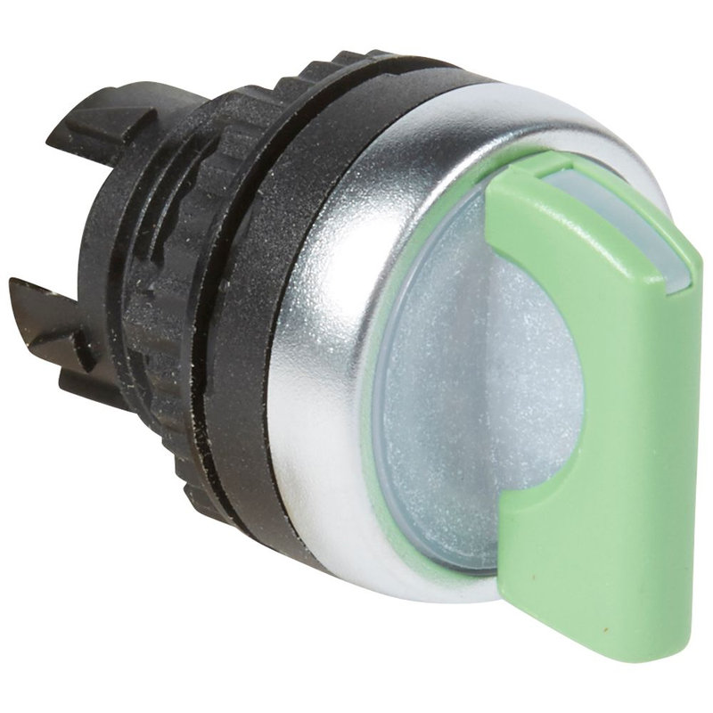 Legrand 024032 - Bouton tournant lum manette verte IP69 Osmoz composable - 2 positions fixes 45°
