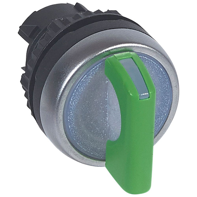 Legrand 024042 - Bouton tournant lum manette verte IP69 Osmoz composable - 2 positions fixes 90°