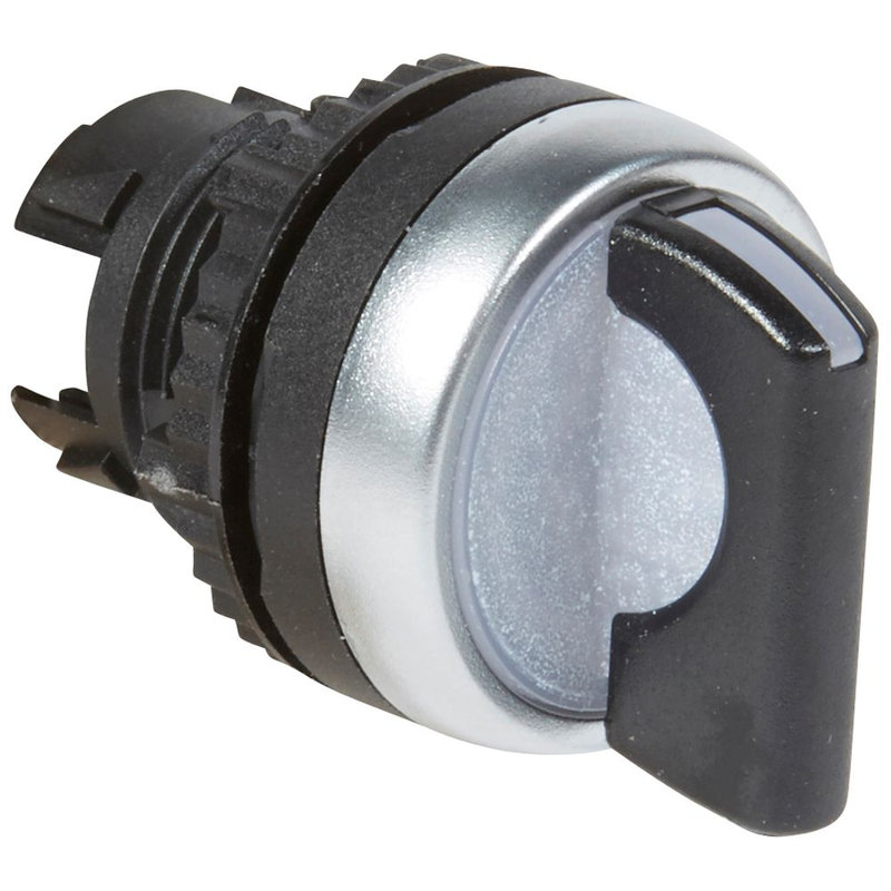 Legrand 024043 - Bouton tournant lum manette noire IP69 Osmoz composable - 2 positions fixes 90°