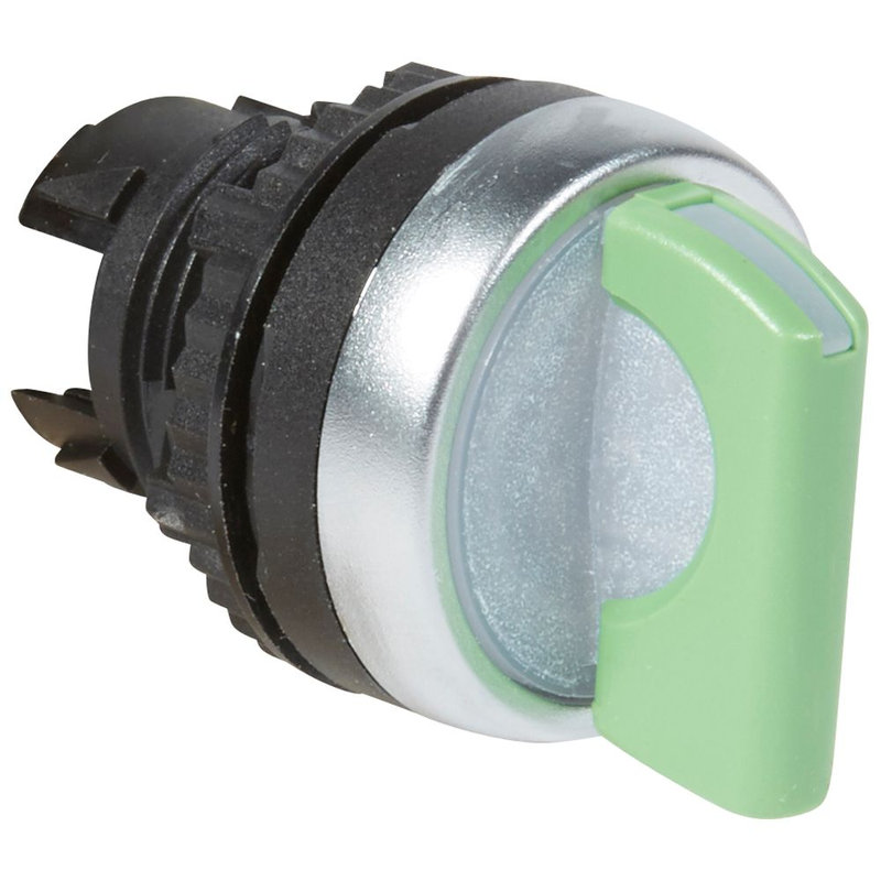 Legrand 024052 - Bouton tournant lum manette verte IP69 Osmoz composable - 3 positions fixes 45°