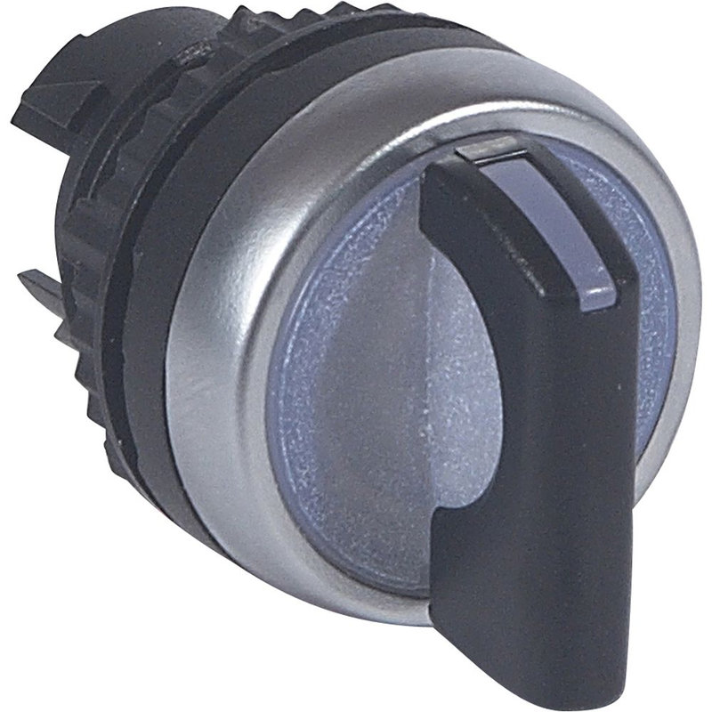 Legrand 024053 - Bouton tournant lum manette noire IP69 Osmoz composable - 3 positions fixes 45°