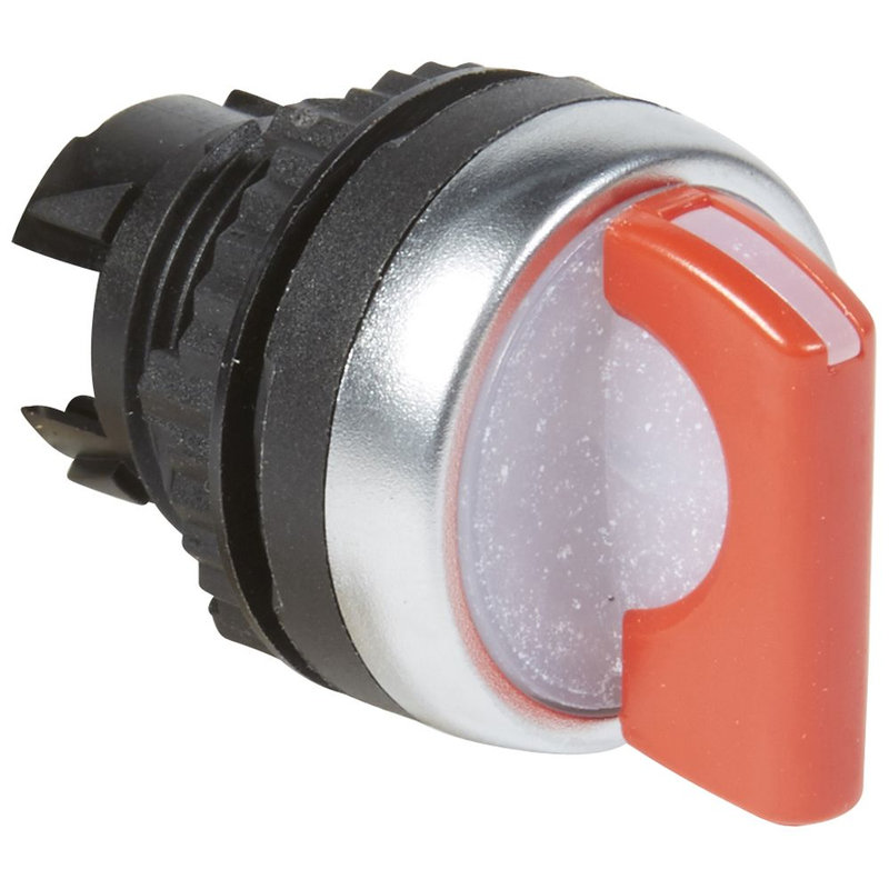 Legrand 024054 - Osmoz compo - bouton tournant lum - manette - 3 posit. droites - 45° - rouge