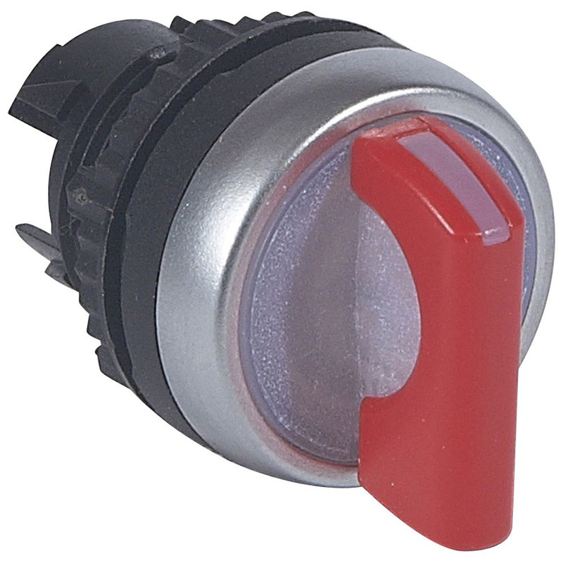 Legrand 024057 - Osmoz compo - bouton tournant lum - manette - 3 posit. d et g - 45° - rouge