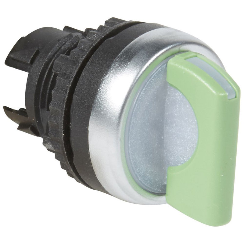 Legrand 024058 - Osmoz compo - bouton tournant lum - manette - 3 posit. d et g - 45° - vert