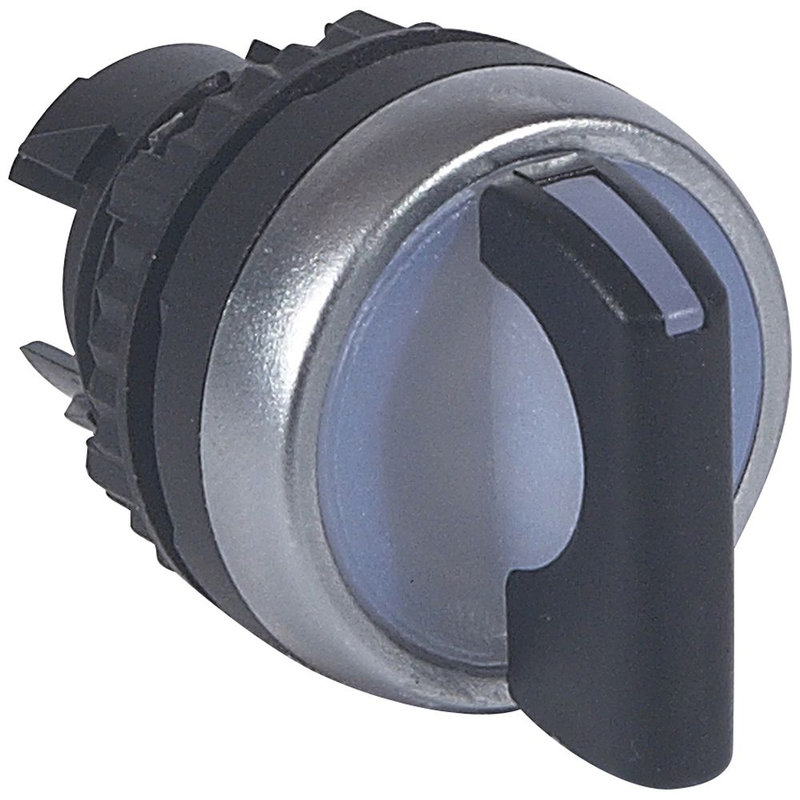 Legrand 024059 - Osmoz compo - bouton tournant lum - manette - 3 posit. d et g - 45° - noir