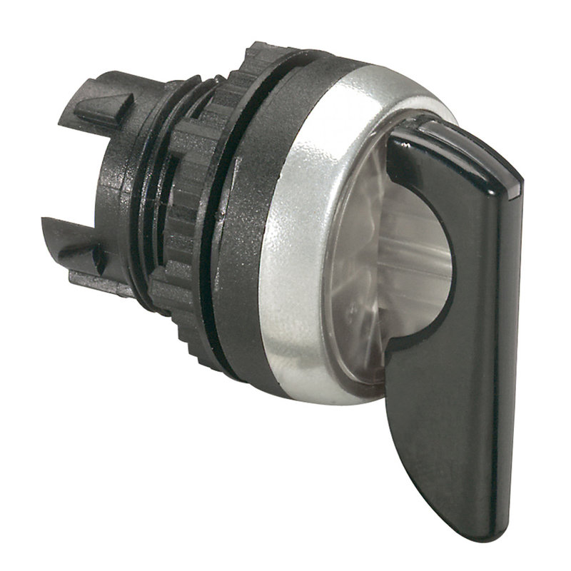Legrand 024060 - Bouton tournant lum à levier noir IP69 Osmoz composable 2 positions fixes 45°