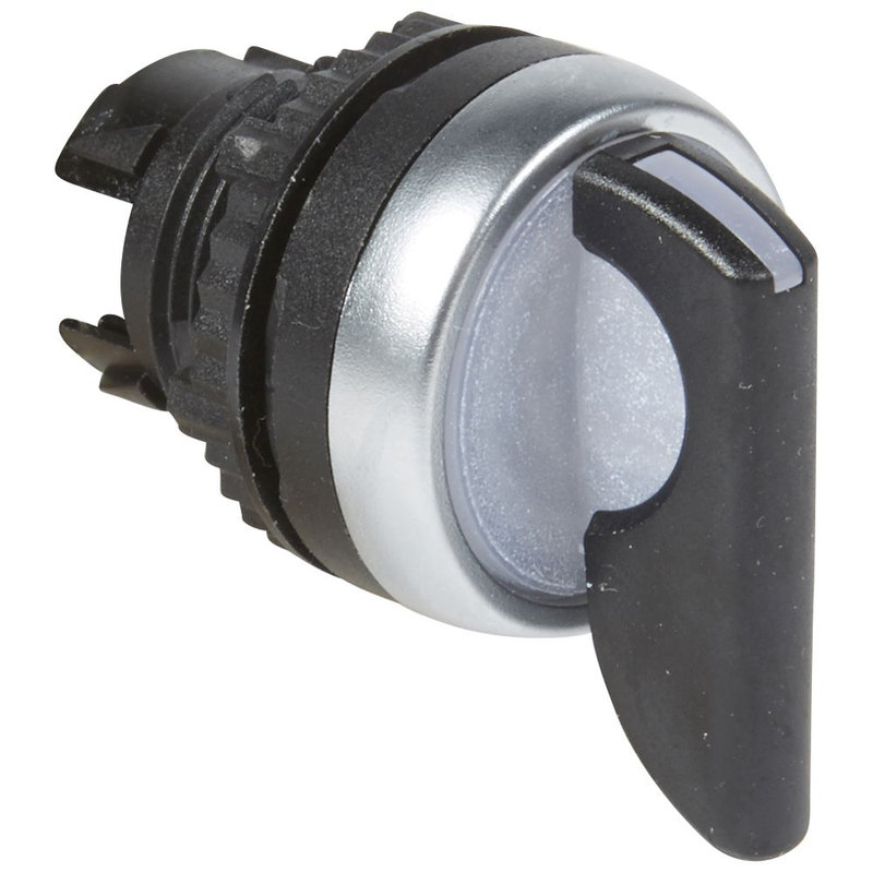 Legrand 024061 - Bouton tournant lum à levier noir IP69 Osmoz composable 3 positions fixes 45°