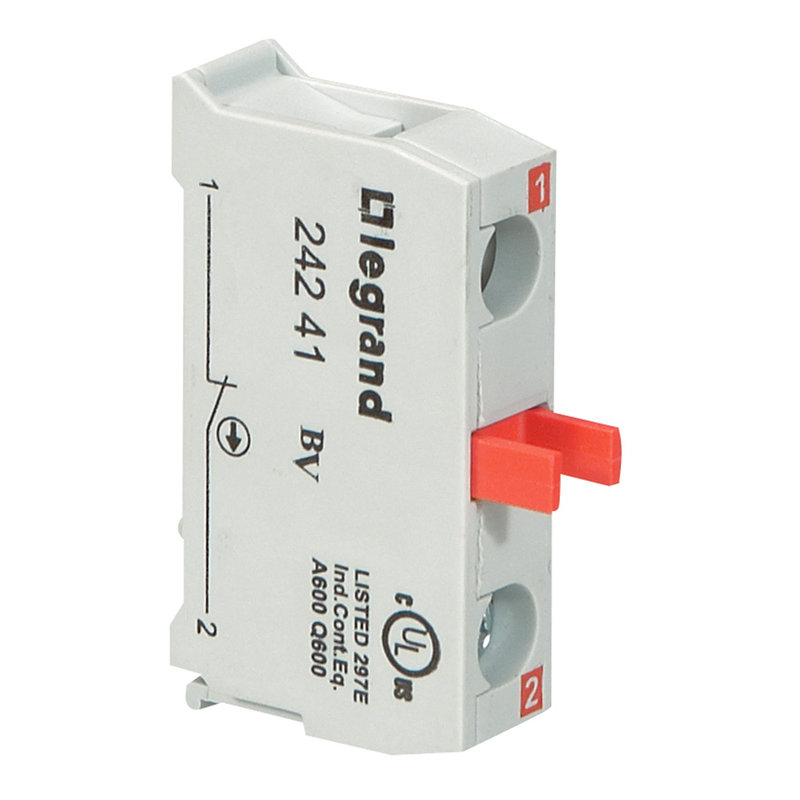 Legrand 024241 - Bloc de contact Osmoz pour boîte à boutons - raccordement à vis - NF