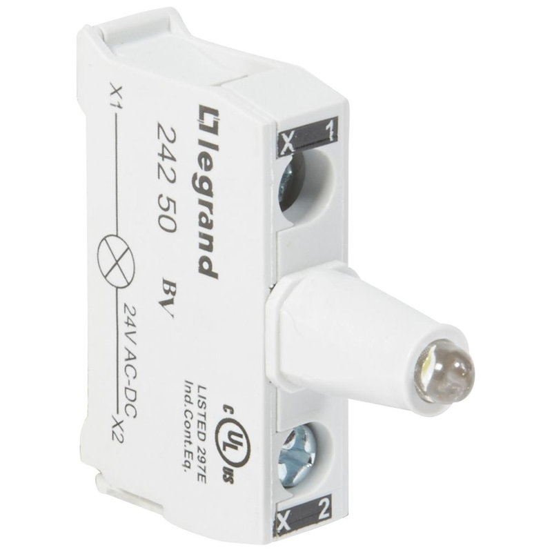 Legrand 024250 - Osmoz boîte à boutons - bloc lum LED pour tête - 12/24V~/= - blanc