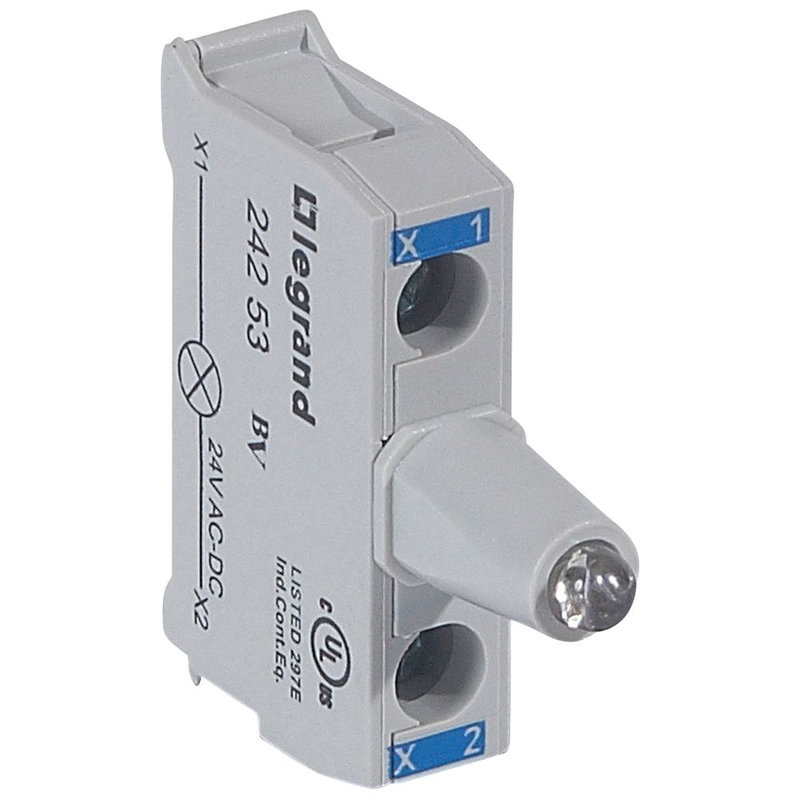 Legrand 024253 - Osmoz boîte à boutons - bloc lum LED pour tête - 12/24V~/= - bleu