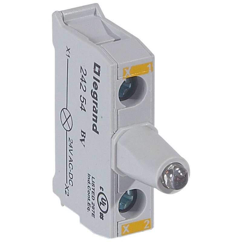 Legrand 024254 - Osmoz boîte à boutons - bloc lum LED pour tête - 12/24V~/= - jaune