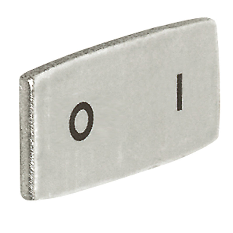 Legrand 024330 - Insert Osmoz avec texte - alu - petit modèle avec marquage O I