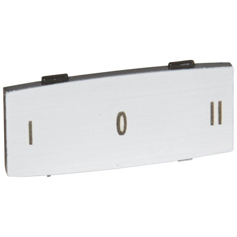 Legrand 024332 - Insert Osmoz avec texte - alu - petit modèle avec marquage I O II