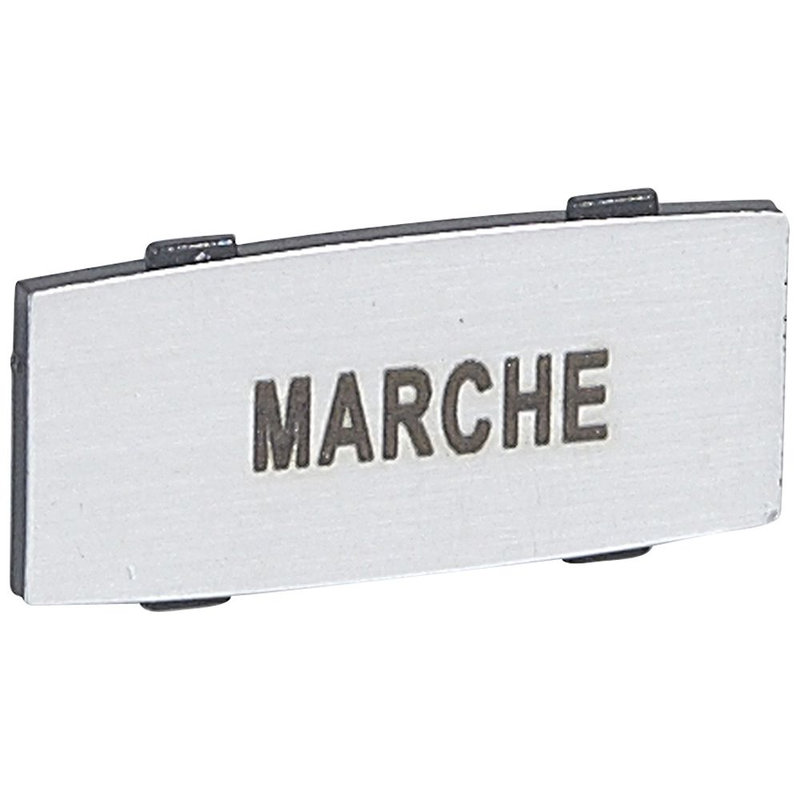 Legrand 024333 - Insert Osmoz avec texte - alu - petit modèle avec marquage MARCHE