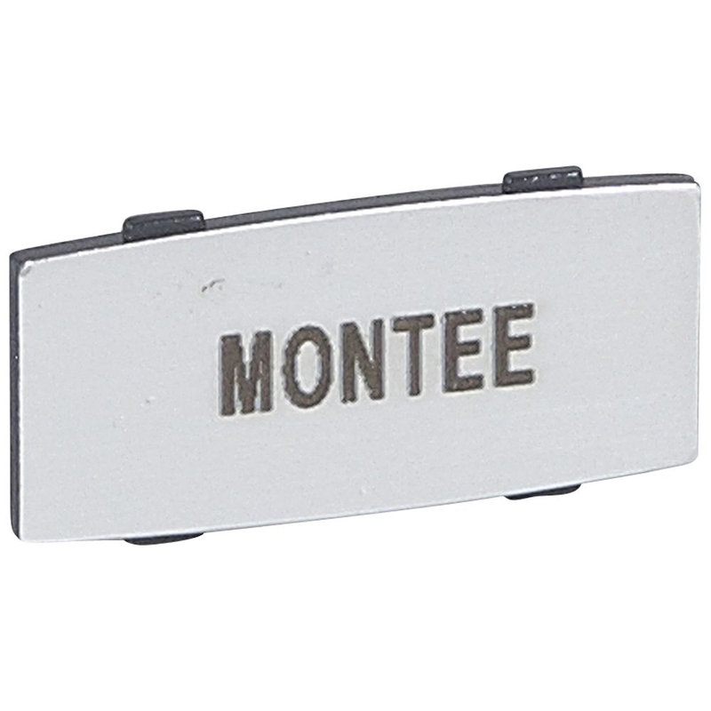 Legrand 024336 - Insert Osmoz avec texte - alu - petit modèle avec marquage MONTEE