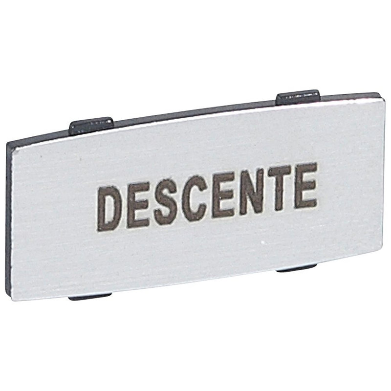 Legrand 024337 - Insert Osmoz avec texte - alu - petit modèle avec marquage DESCENTE