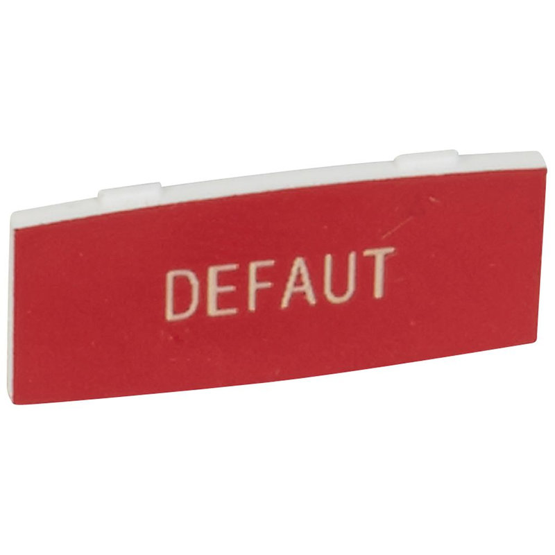 Legrand 024340 - Osmoz insert avec texte DEFAUT fond rouge - alu - petit modèle