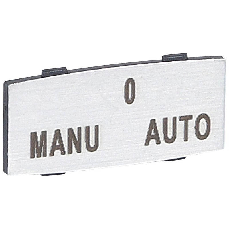 Legrand 024344 - Insert Osmoz avec texte - alu - petit modèle avec marquage MANU-O-AUTO