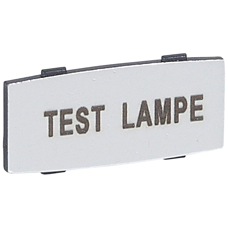 Legrand 024345 - Insert Osmoz avec texte - alu - petit modèle avec marquage TEST LAMPE