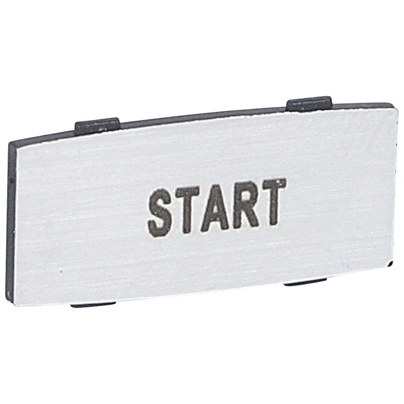 Legrand 024351 - Insert Osmoz avec texte - alu - petit modèle avec marquage START