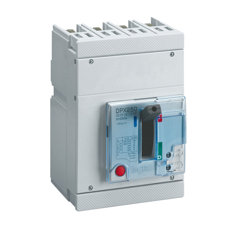 Legrand 025373 - Disjoncteur magnétothermique DPX250 pouvoir de coupure 70kA 400V~ - 4P - 250A