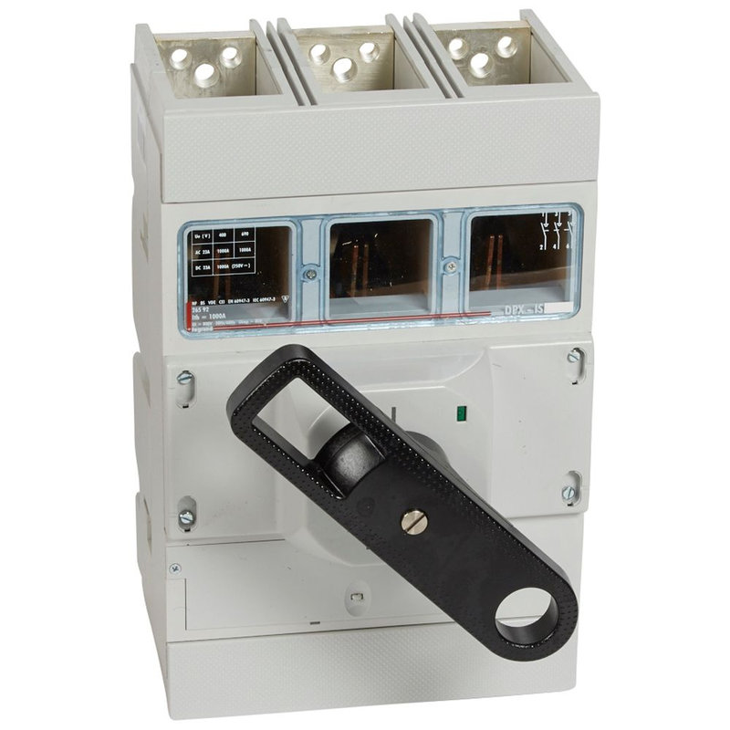 Legrand 026592 - Interrupteur-sectionneur DPX-IS1600 à déclenchement commande frontale - 3P 1000A