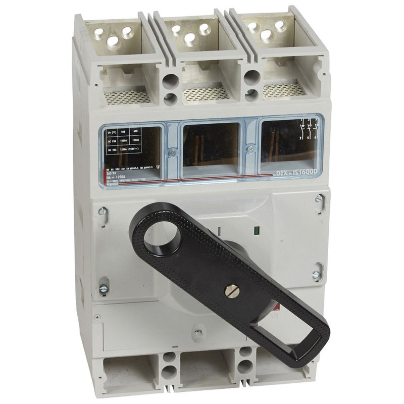 Legrand 026593 - Interrupteur-sectionneur DPX-IS1600 à déclenchement + cde frontale - 3P - 1250A