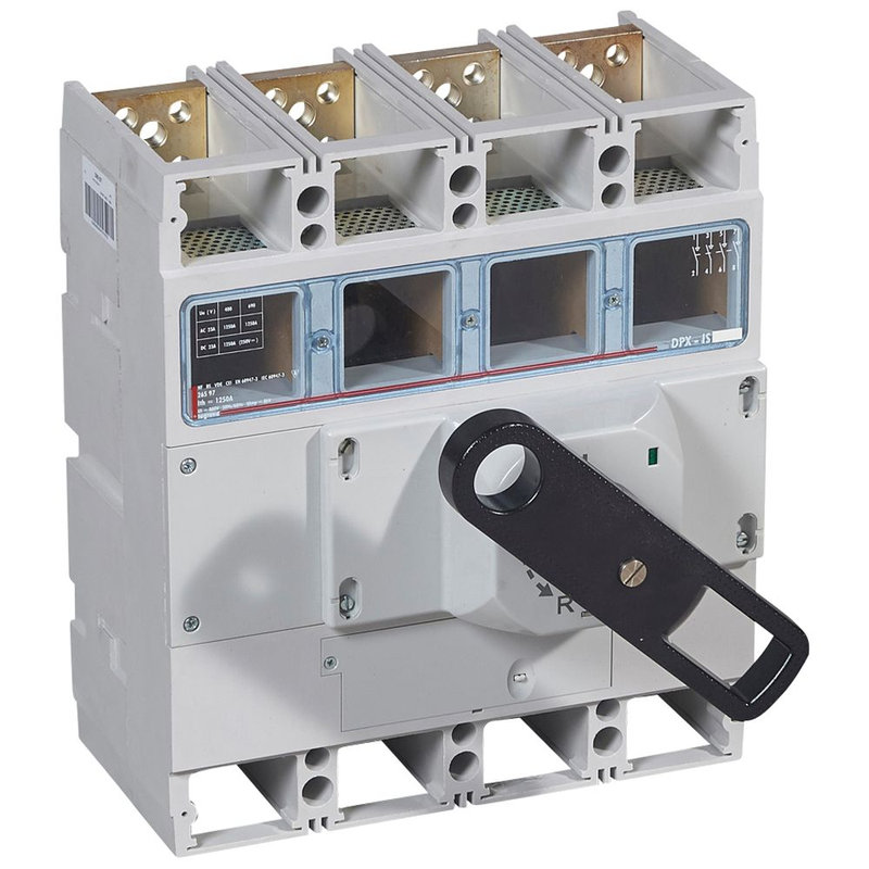 Legrand 026597 - Interrupteur-sectionneur DPX-IS1600 à déclenchement + cde frontale - 4P - 1250A