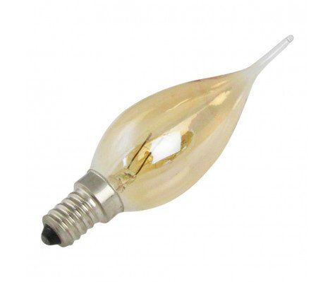[PAU-51027] Lampe NR Flamme Coup de Vent 25W E14 Gold 230V